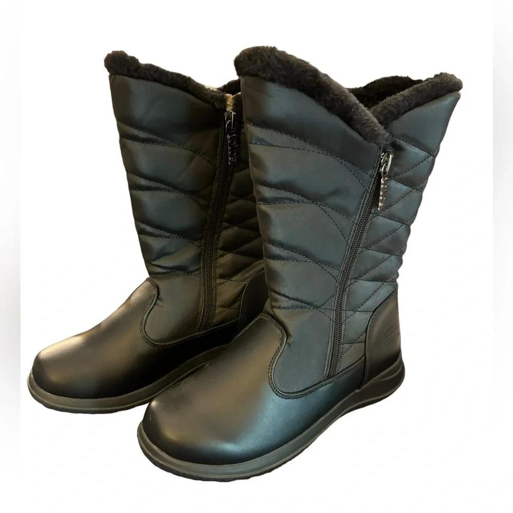 Totes Women’s Black Jazzy Waterproof Boots Size 6 (NWT)